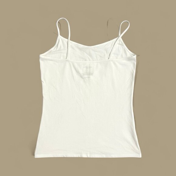 Lot Of 8 Arizona Jeans Co Womens Layering Spaghetti Strap Camisoles White Sz L - Picture 3 of 4